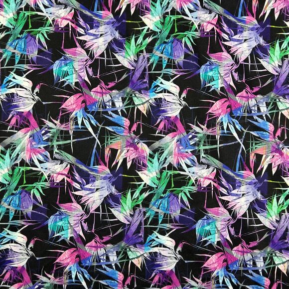 Maelreg Polo Shirt Mens Small Floral Geometric Performance Golf Stretch Colorful - Picture 3 of 8